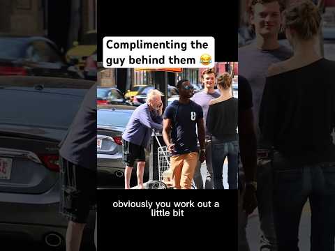 Complimenting the guy behind them ft. Jaclyn Hales #lahwf #awkward #cringe