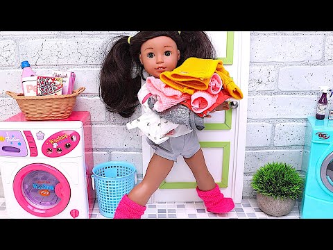 45 min Play Dolls stories for kids !