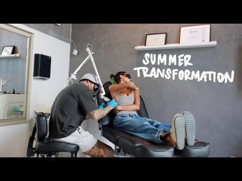 summer transformation!! (tattoo removal, hair laser, hair-cut, piercing, tooth gems, manicure, +)