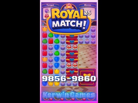 Royal Match Level 9856 9857 9858 9859 9860 - No Boosters Gameplay