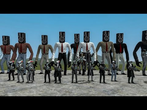 NEW UPGRADED SKIBIDI TOIELT SPEAKERMEN ARMY!!! SKIBIDI TOILET IN GARRY'S MOD!