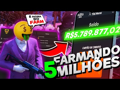 FIZ 5 MILHÕES USANDO AS OPÇÕES MAIS APELONAS DOS HACK MOD MENU NO GTA RP