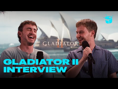 Paul Mescal & Fred Hechinger on interviewing Andrew Garfield & Gladiator II bloopers | Interview