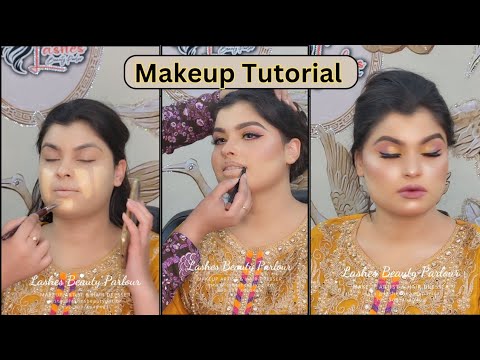 Party Makeup For Mehndi look By lashes Beauty Parlour..