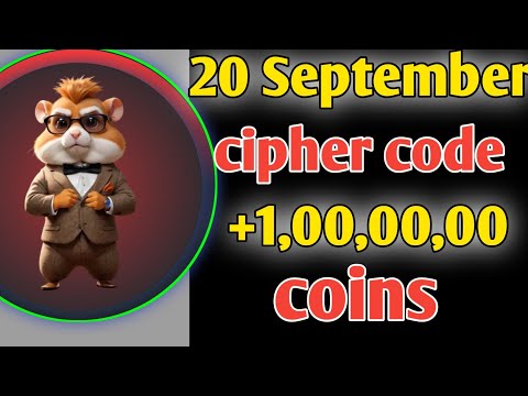 today hamster cipher code |  Hamster Kombat daily cipher | September 20 #hamsterkombat #ciphercodes