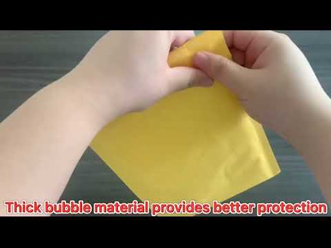 Bubble Padded Envelope Mailing Postal Packages Yellow kraft Paper Bubble mailer Courier Shipping Bag