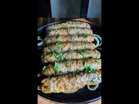 Delicious juicy Seekh Kebabs made in the oven