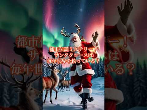 都市伝説ミステリー！　「サンタクロースは毎年世界を救っている？」　＃都市伝説ミステリー　＃サンタクロース　＃神話ミステリー