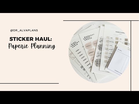 Sticker Haul: Paperie Planning