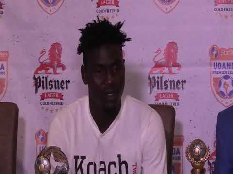 Onduparaka FC forward Muhammad Shaban after being voted Pilsner player of April.