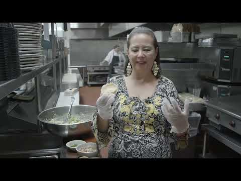 2022 San Antonio CCE – Chef Blanca’s appetizer of Ceviche Verde and Sopes de Jaiba