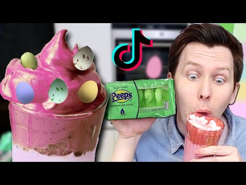 Making whipped tiktok Coffee - Easter Edition! 🐰