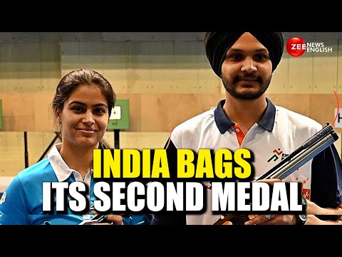 Paris Olympics | India’s 2nd Medal | Manu Bhaker, Sarabjot Singh Bag Bronze in Mixed 10m Air Pistol