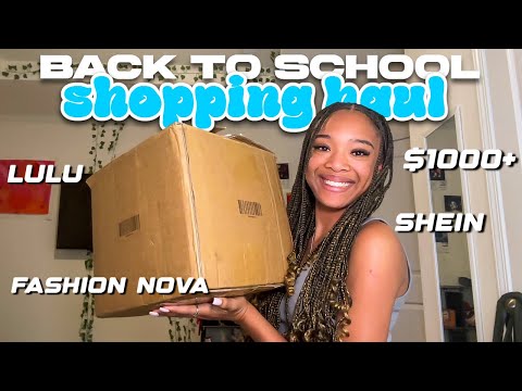 $1000+ BACK TO SCHOOL CLOTHING HAUL | Shein, Fashion Nova, Marc Jacobs, Lululemon, Etc | Miya Nevaeh