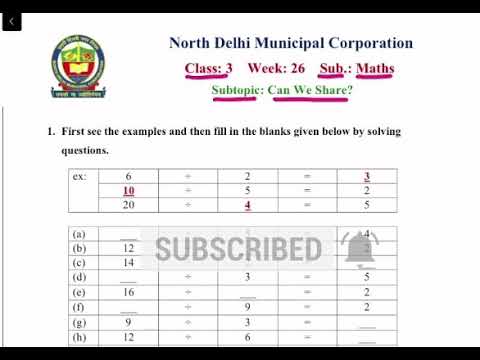 Class 3 Maths | can we share | week 26 | FirstStep | worksheet Solution l 15.12.2020