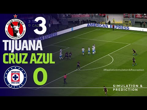 Tijuana 3-0 Cruz Azul | Liga MX Apertura 2024 | Simulación/Recreación eFootball