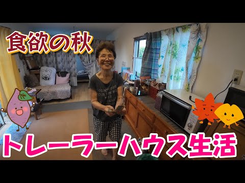 【トレーラーハウス生活】たくさん採れたサツマイモで和菓子作り　#342