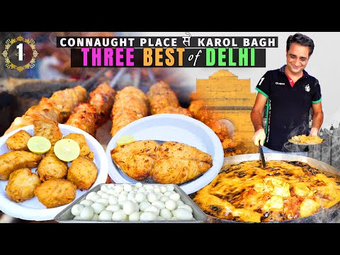 Best Street Food of Connaught Place & Karol Bagh, Delhi | 75-Year-Old Ganesh Fish & Jain Chawalwale!