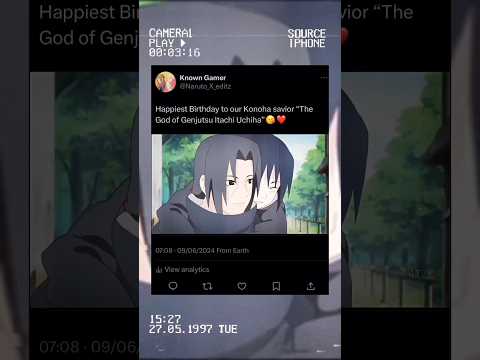 ITACHI UCHIHA ❤️ #highlights happybirthday the god of genjutsu😈💯