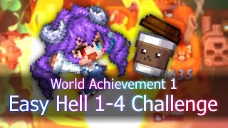 Easy Hell 1-4 Challenges | Guardian Tales World Achievement 1