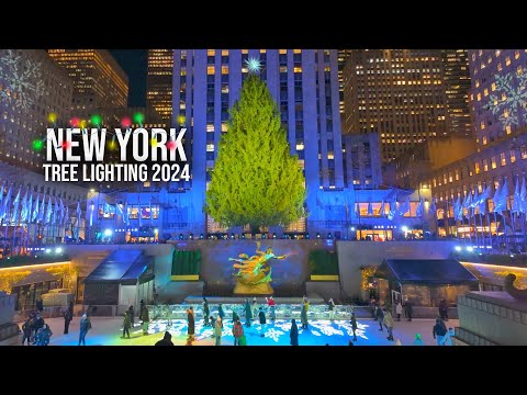 NYC Christmas Walk 2024 ✨ Rockefeller Center Christmas Tree Lighting 2024 Preparation, Bryant Park