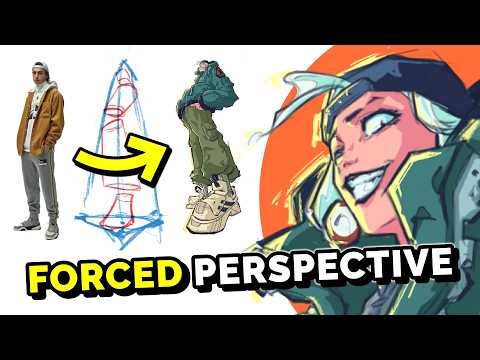 Master Drawing Dynamic Foreshortened Poses with a Forced Perspective – Full Breakdown