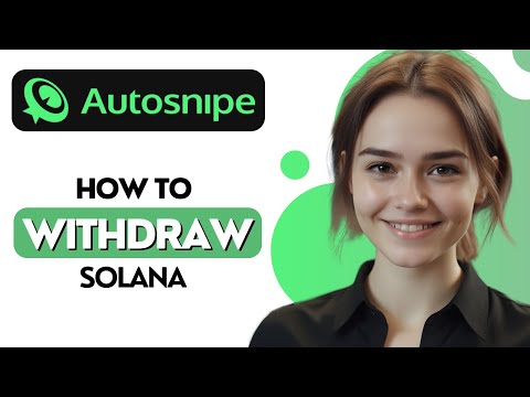 How To Withdraw SOLANA from AutoSnipe AI Wallet 2024