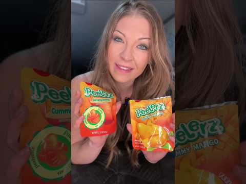 Orange Peeler Gummy vs. Mango Peeler Candy Taste Test! #review #gummy