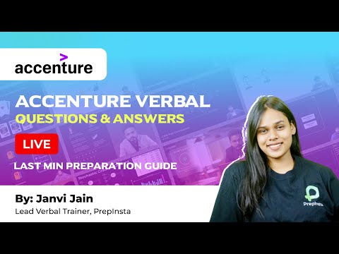 Accenture Verbal Questions & Answers | Accenture Last min Preparation