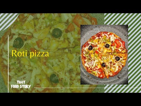 Leftover roti pizza | Easy healthy pizza recipe | 5mins evening snack recipe | Easy breakfast recipe