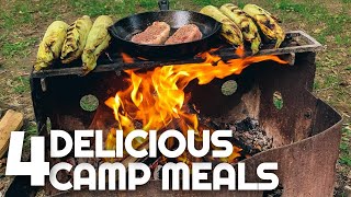 4 Delicious Camping Meal Ideas | Camping Food Beginners | Easy Camping Meals for Family