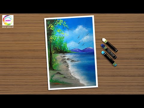 From Blank Paper to Majestic Coastline: Mastering Seascape Drawing / Tutorial for Beginners