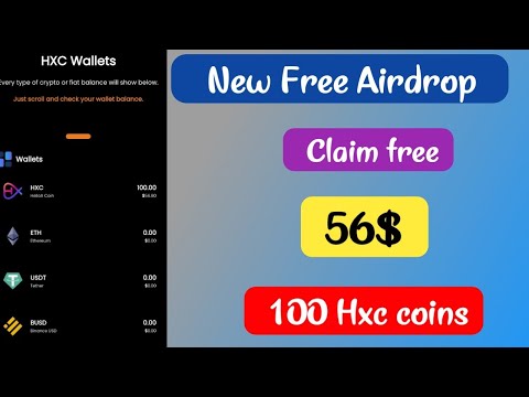 Claim free 56$ | signup bonus instant withdraw | New free crypto airdrop 2023  | HXC Hellox