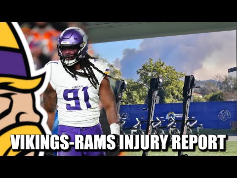 First Vikings-Rams Injury Report: Jones II DNP, Taimani Returns, LA Cuts Practice Short