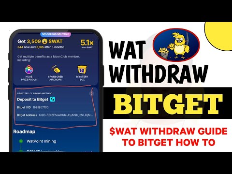 How to withdraw WAT to Bitget Exchange || Claim $Wat Token Live Now to Bitget GAMEE Airdrop