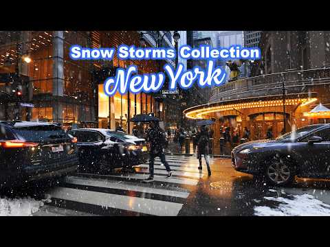 New York Snow Walk Compilation A Snowy Fairytale Video The Winter Charm of NYC