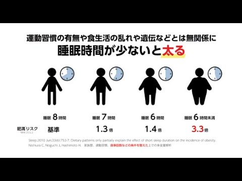 運動食事を頑張っても、睡眠時間がないと太ってしまう｜3Dバランスブレード