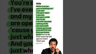 🌼Hello | Lionel Richie