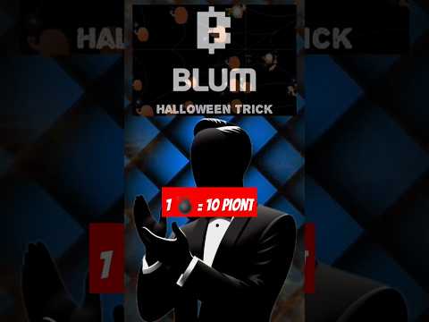 Blum Drop Game New Update || Blum New Update || Blum Halloween Event || Playing Trick 👍