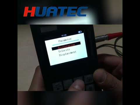 HUATEC HG6380 Vibration Meter Operation Menu Guide