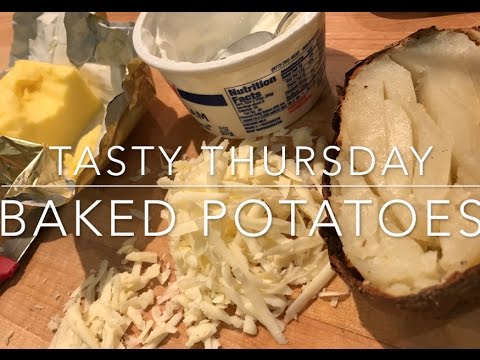 Perfect crisp skinned baked potatoes - a Tasty Thursday video