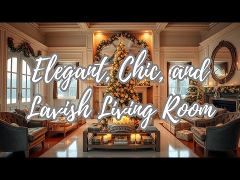 Glam Christmas Decor Ideas: Elegant, Chic, and Lavish Living Room for 2024