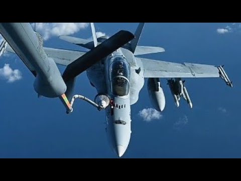 F/A-18 Hornet & KC-135 Stratotanker Air Refueling in Exercise Keen Sword 25