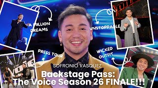 WE WON THE VOICE SEASON 26!!! | Backstage Pass - Sofronio Vasquez | NBC The Voice