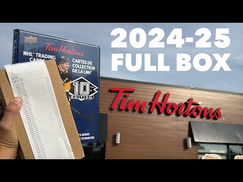 2024-25 Tim Hortons Hockey Cards FULL BOX BREAK LIVE