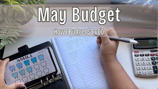 MAY BUDGET BREAKDOWN - $8,600