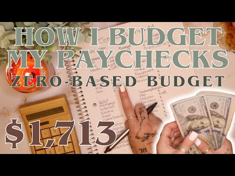 How I Budget My Paychecks | $1,713 Zero Based Budget With Me | 25 Year Old Budgets