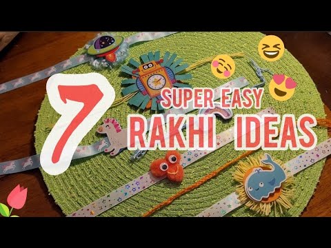 Dollar Tree Rakhi DIY | 7 Easy Rakhi Ideas  | Rakhi making ideas at home DIY