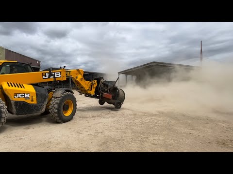 Ultimate farm leaf blower blows tons of dust (mc blowie) sandstorm