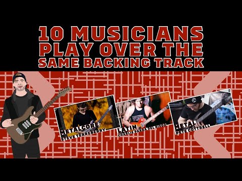 10 Musicians Play Over The Same Backing Track